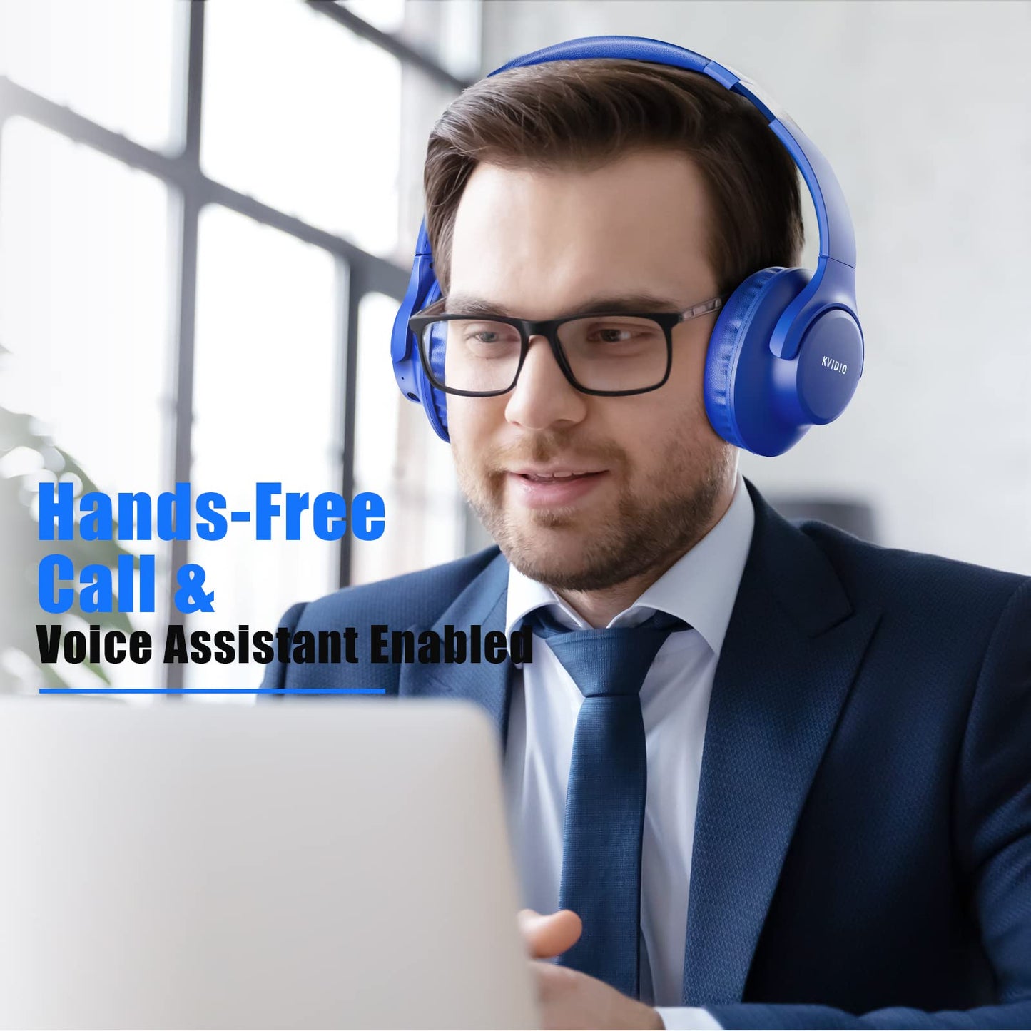 Over Ear Wireless Bluetooth Headphone with 65 Hours Playtime