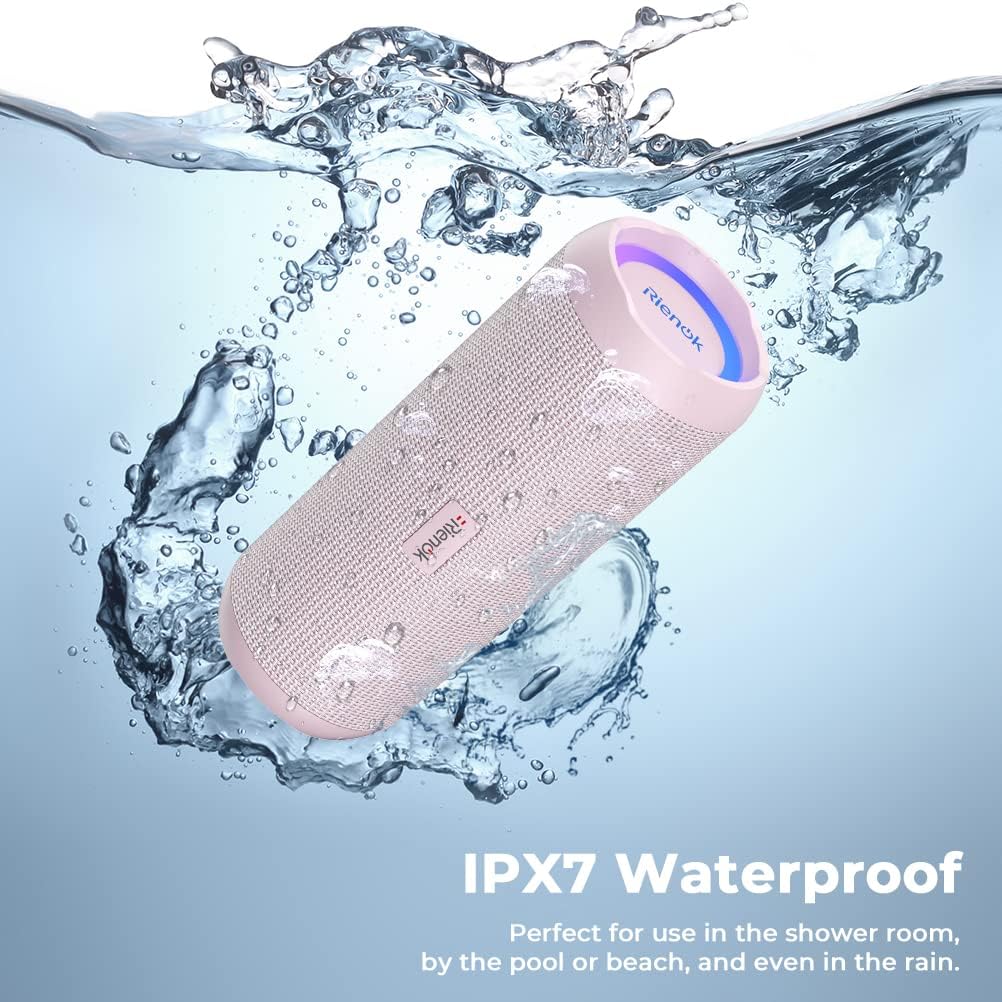 Bluetooth 5.3 Portable, Wireless, and Waterproof Speaker with 30W Enhanced Bass