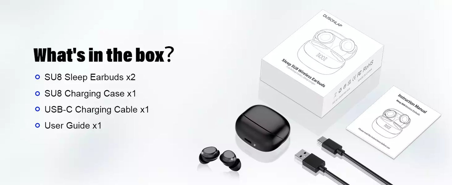 Wireless Bluetooth 5.4 Earbuds Noise-Cancelling and Waterproof, Earphones