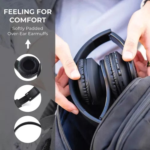 Wireless Bluetooth 5.1 Noise-Canceling Over-Ear Headphones