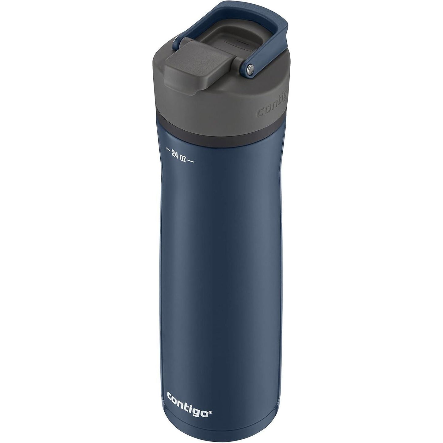 Reusable Contigo water bottle with push-button AUTOSEAL lid in sleek design