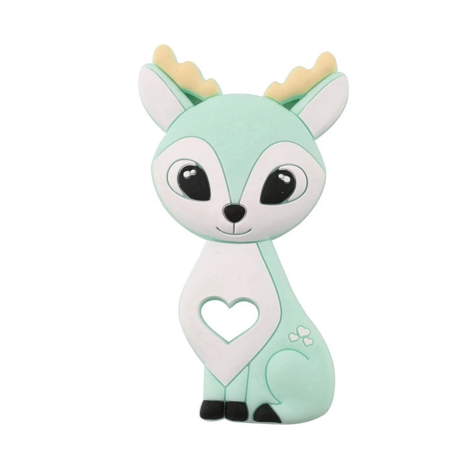 Assorted Animal-Shaped Colourful Silicone Baby Teether Toy