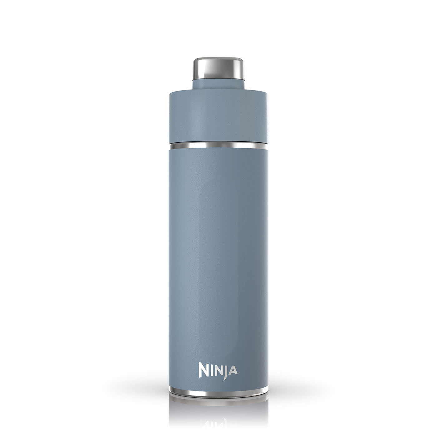 Ninja Thirsti bottle on gym floor next to workout gear