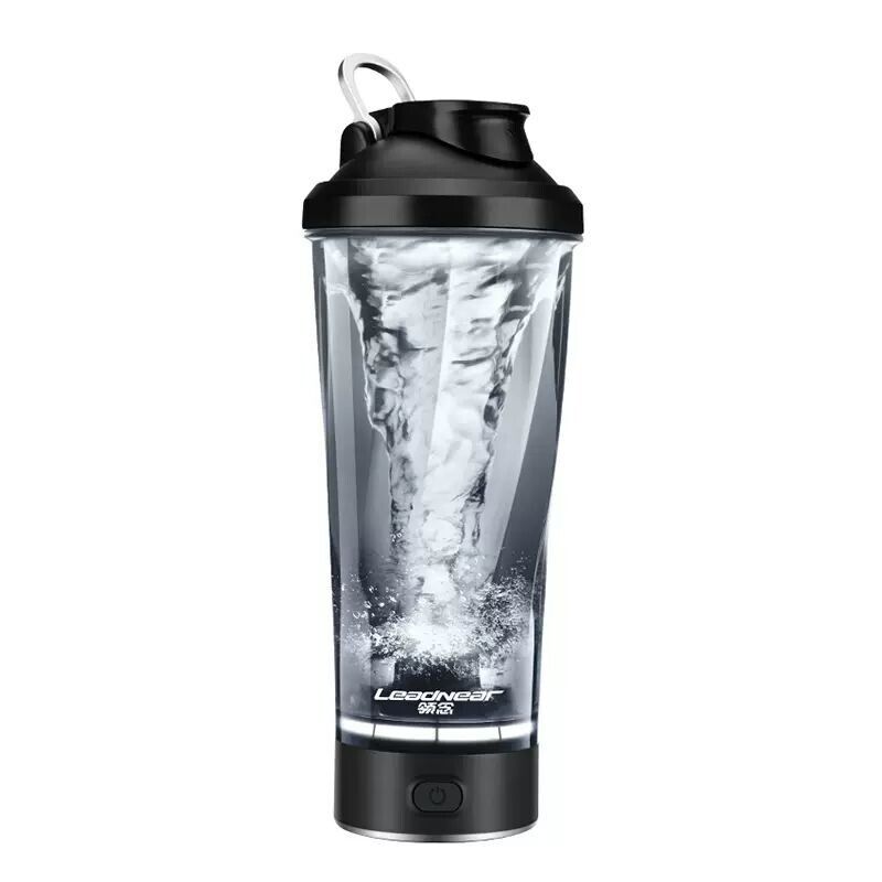Electric shaker bottle with powerful motor for smooth mixing