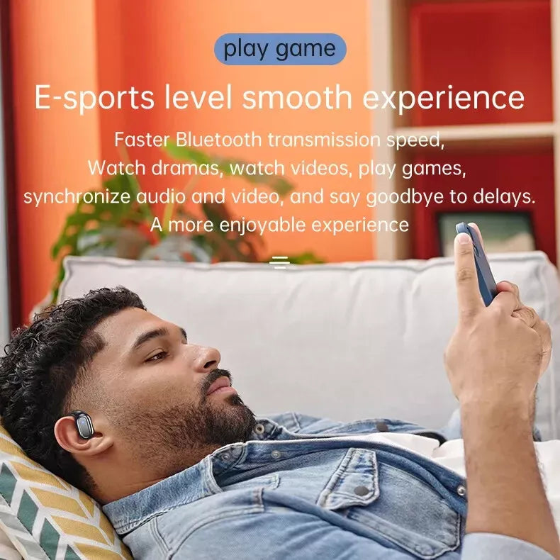 Open-Ear Wireless Bluetooth 5.4 Headphones – Earphones for Android & iPhone