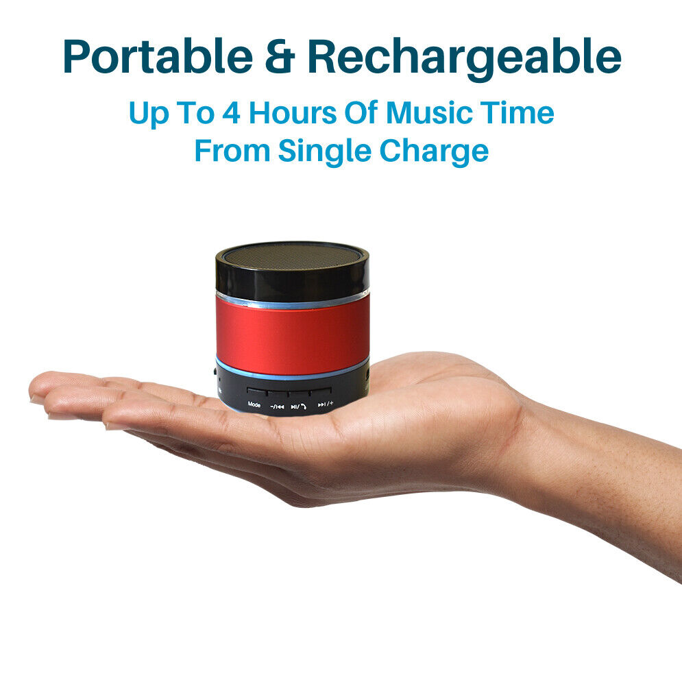 Bluetooth Wireless Speaker Portable with LED Light & Extra Bass