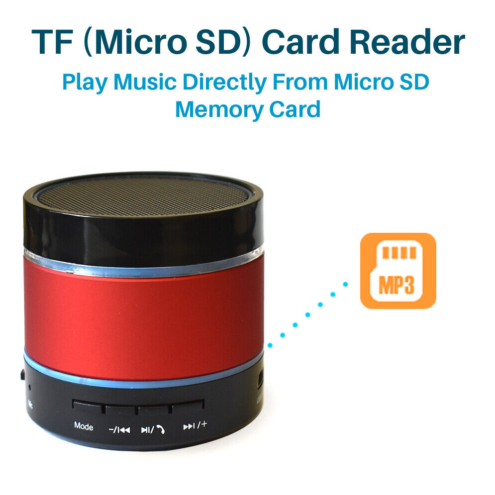 Bluetooth Wireless Speaker Portable with LED Light & Extra Bass