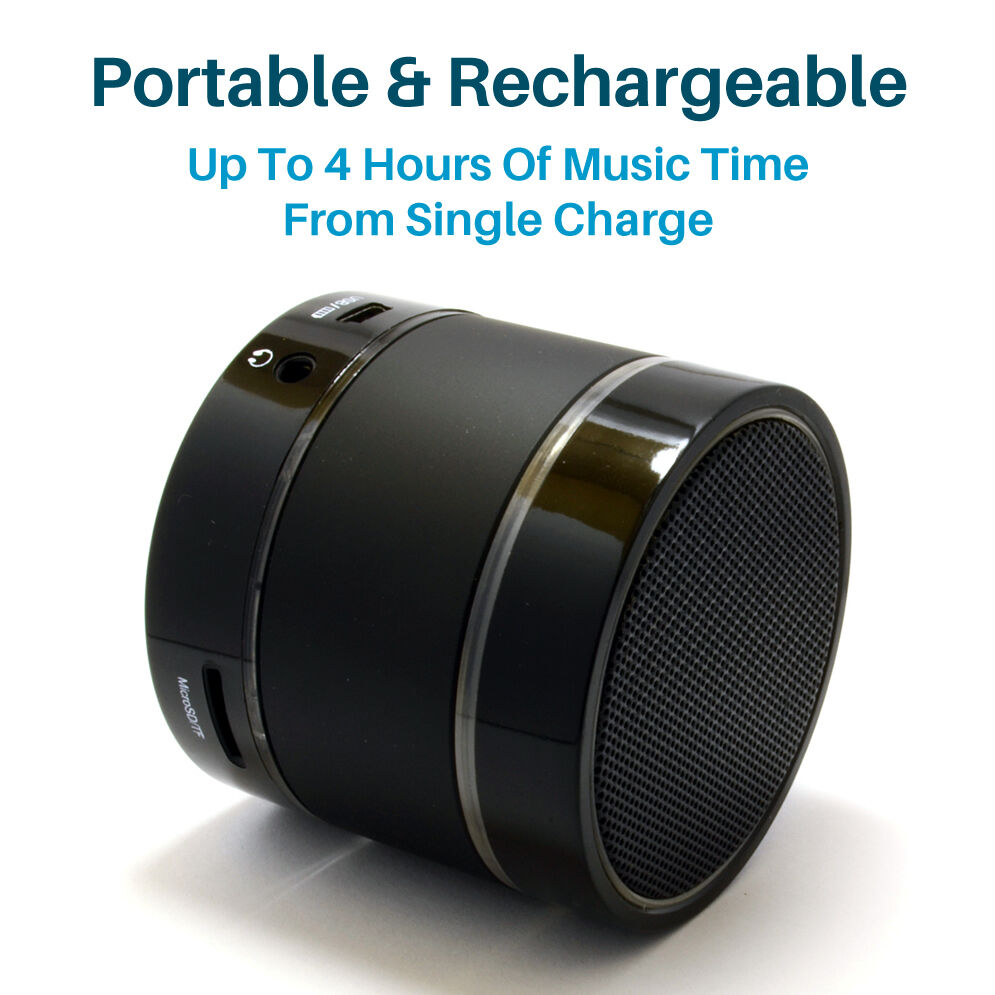 Bluetooth Wireless Speaker Portable with LED Light & Extra Bass