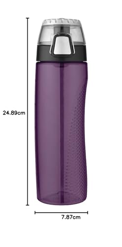 purple Thermos hydration bottle for summer workouts and outdoor activities