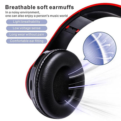 Wireless Bluetooth 5.0 Foldable headphone with Built-in microphone and Stereo Sound