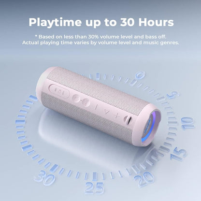 Bluetooth 5.3 Portable, Wireless, and Waterproof Speaker with 30W Enhanced Bass