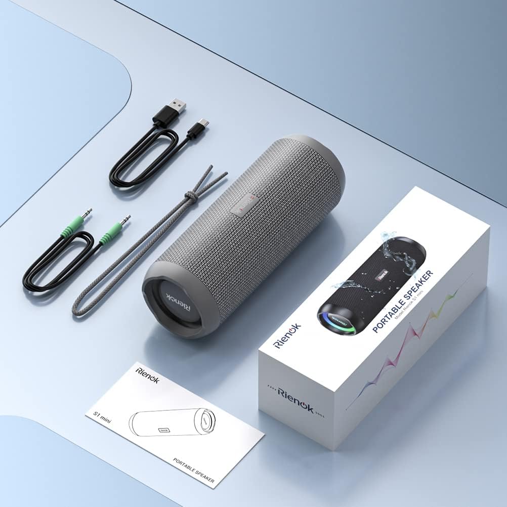 Bluetooth 5.3 Portable, Wireless, and Waterproof Speaker with 30W Enhanced Bass