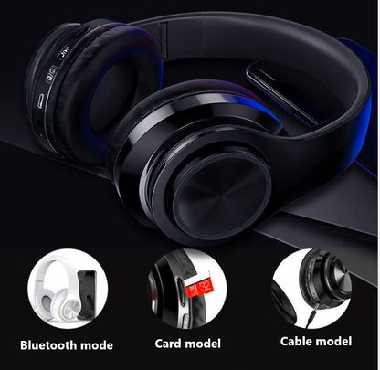 Wireless Bluetooth 5.0 Foldable headphone with Built-in microphone and Stereo Sound