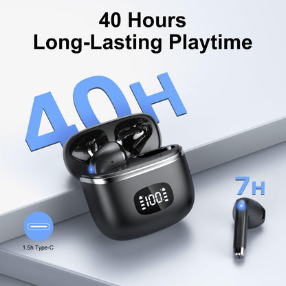 Wireless Earbuds - Bluetooth 5.3 Headphones HiFi Stereo Deep Sound