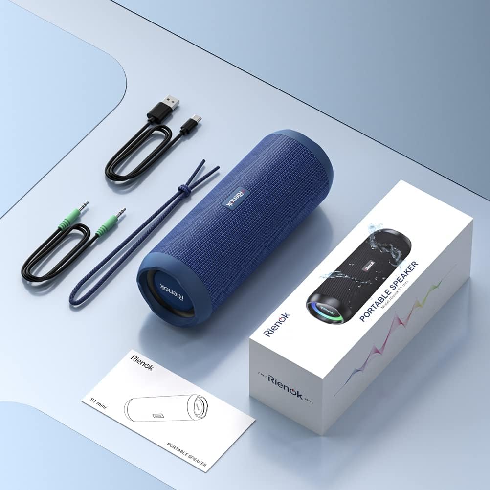 Bluetooth 5.3 Portable, Wireless, and Waterproof Speaker with 30W Enhanced Bass