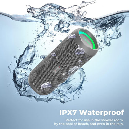 Bluetooth 5.3 Portable, Wireless, and Waterproof Speaker with 30W Enhanced Bass