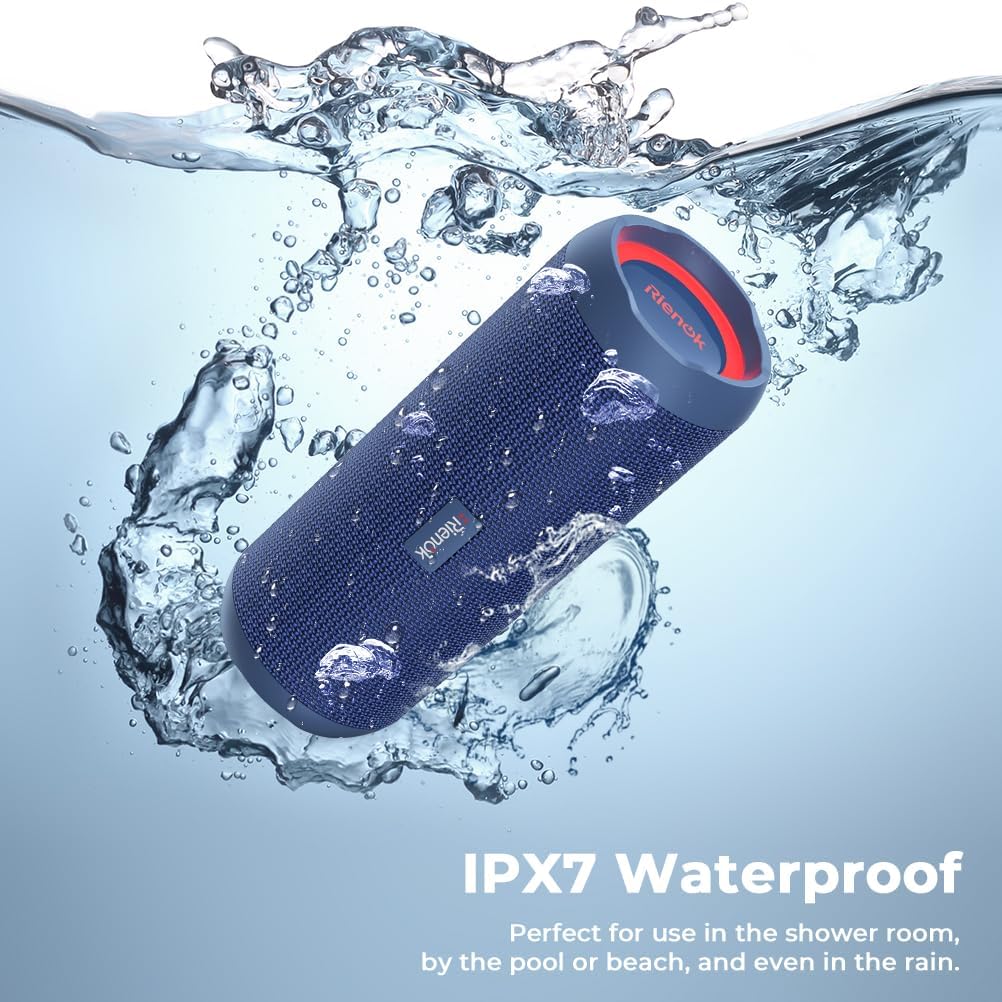 Bluetooth 5.3 Portable, Wireless, and Waterproof Speaker with 30W Enhanced Bass
