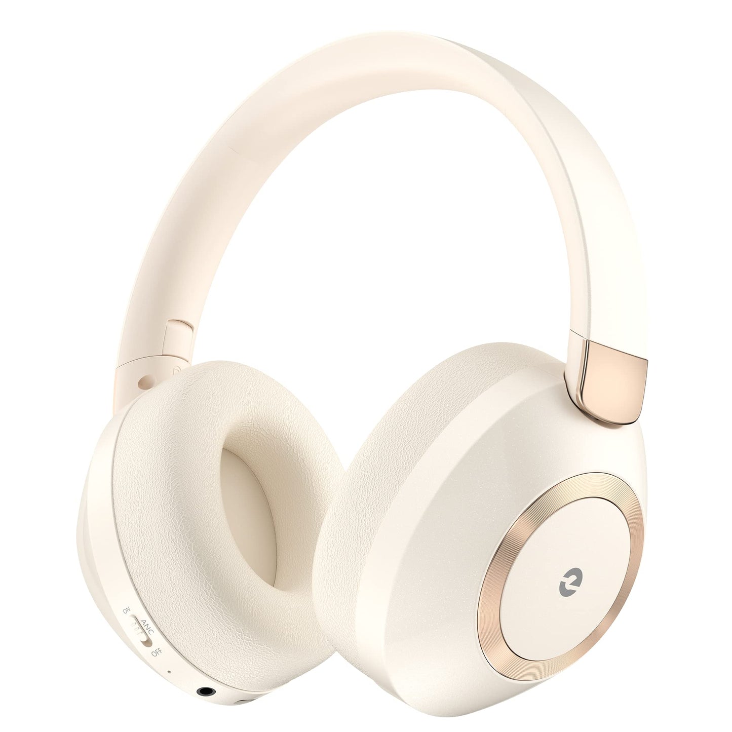 Active Noise Cancelling Bluetooth Over-ear Headphones, 100H Playtime with Microphone
