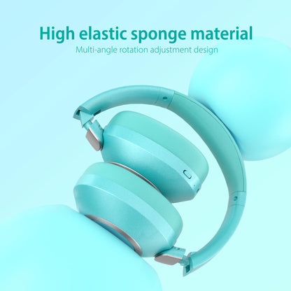 Active Noise Cancelling Bluetooth Over-ear Headphones, 100H Playtime with Microphone