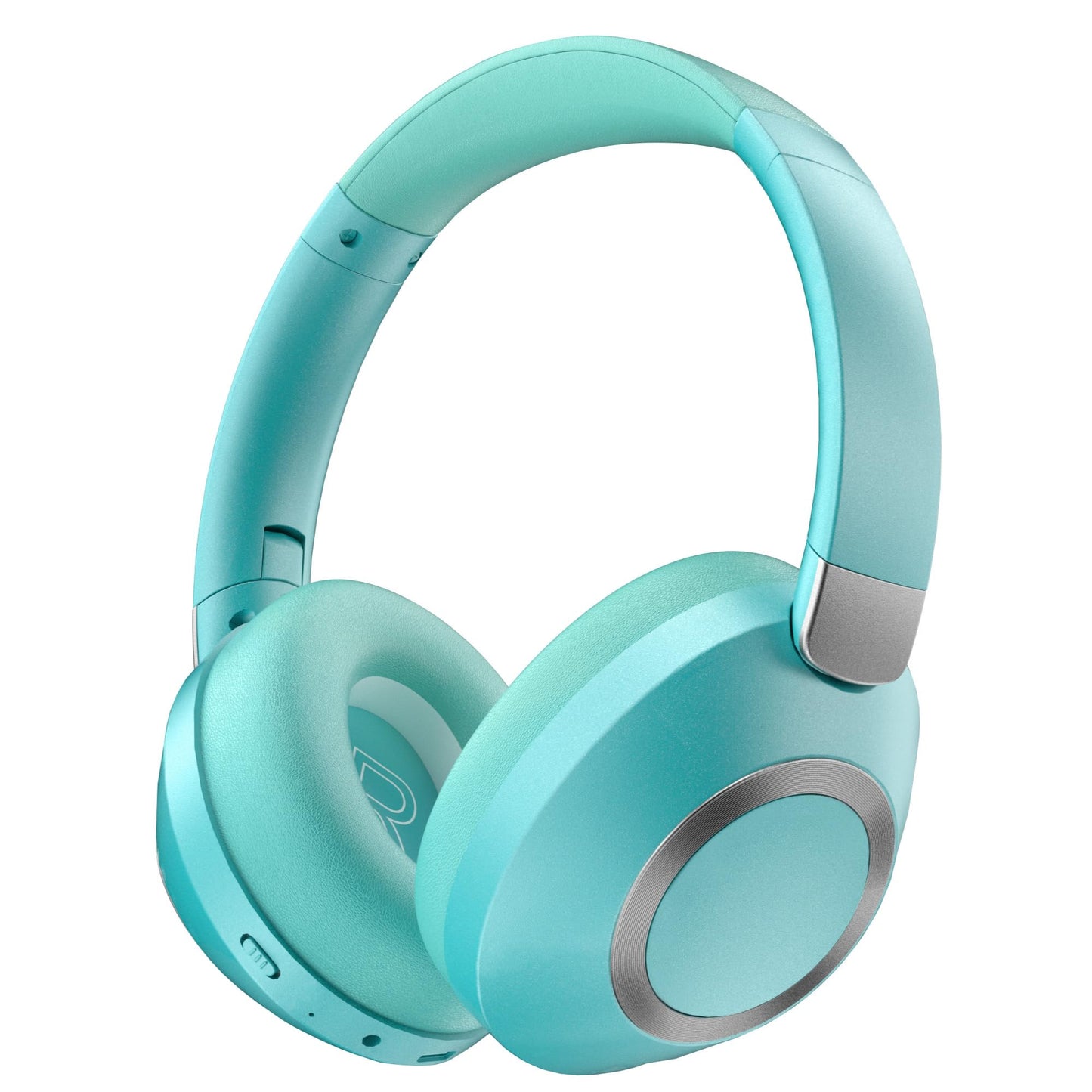 Active Noise Cancelling Bluetooth Over-ear Headphones, 100H Playtime with Microphone
