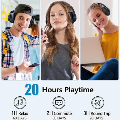Bluetooth Over-Ear Foldable Wireless & Wired Stereo Headphones