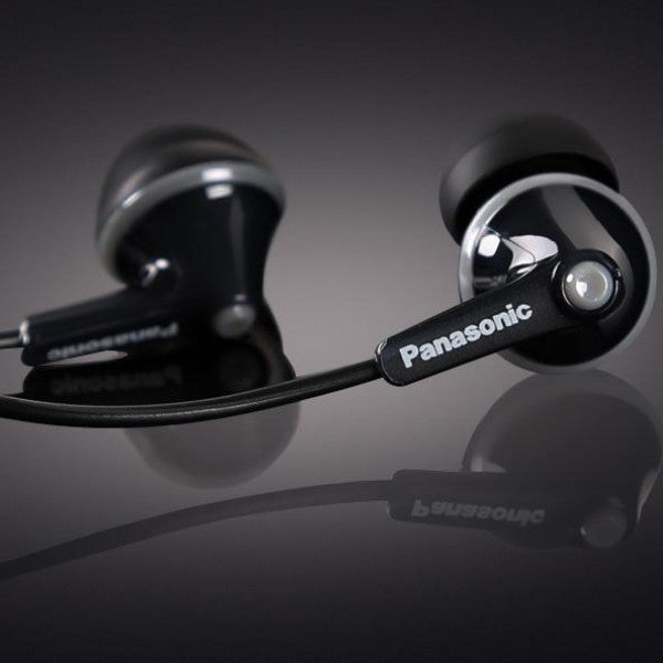 Panasonic RP-HJE125E wired earphones with 9mm neodymium drivers
