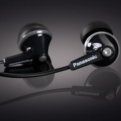 Panasonic RP-HJE125E wired earphones with 9mm neodymium drivers
