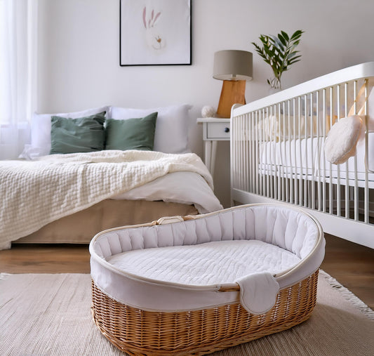 Moses Basket Mattress with Water Proof Cover, 72 x 28 x 3.5 Standard Thickness