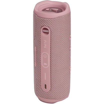 Side view of JBL Flip 6 showing compact and durable construction

