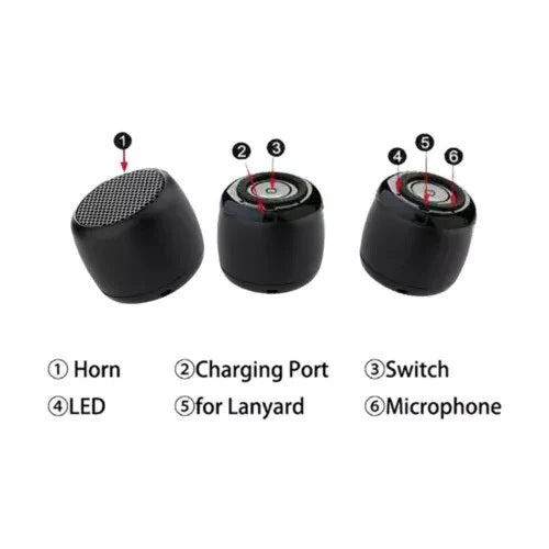 Portable Wireless and Bluetooth 5.0 Compact Mini Speaker