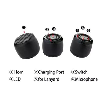 Portable Wireless and Bluetooth 5.0 Compact Mini Speaker