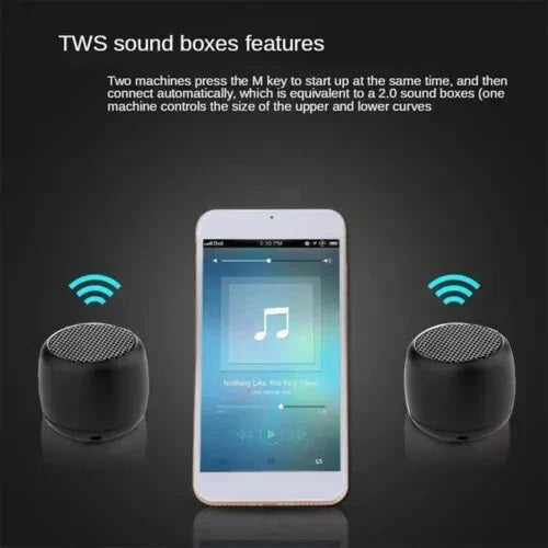 Portable Wireless and Bluetooth 5.0 Compact Mini Speaker