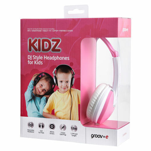 Groov-e 3.5mm plug and tangle-free 1.2m cord