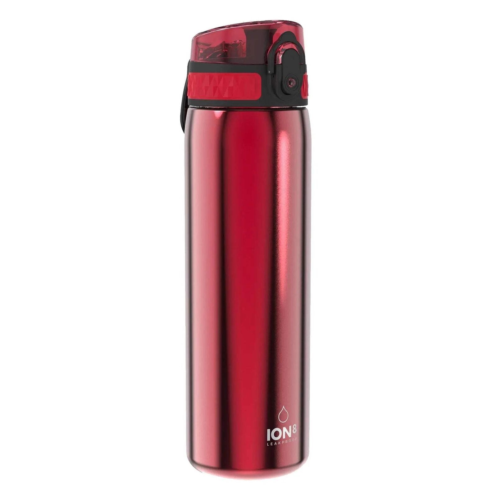 BPA-free Ion8 water bottle with secure flip lid design