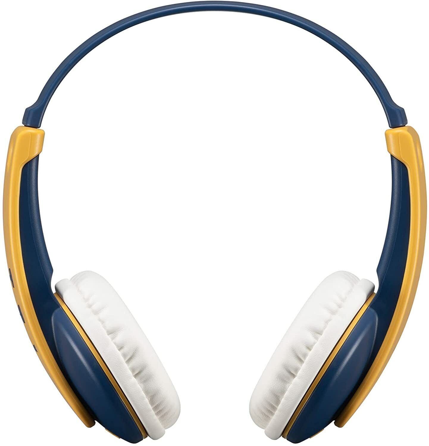 Kid-friendly Bluetooth headphones with volume limiter and wide adjustable headband