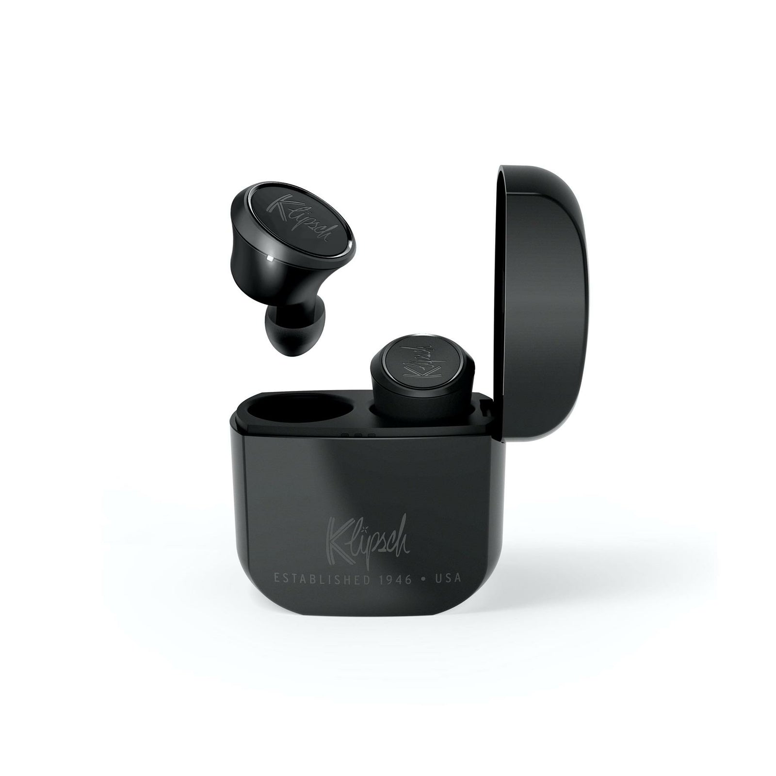 Klipsch T5 True Wireless Earphones with oval ear tips 