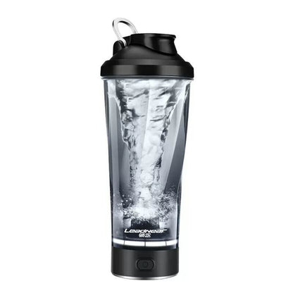 Electric shaker bottle with powerful motor for smooth mixing