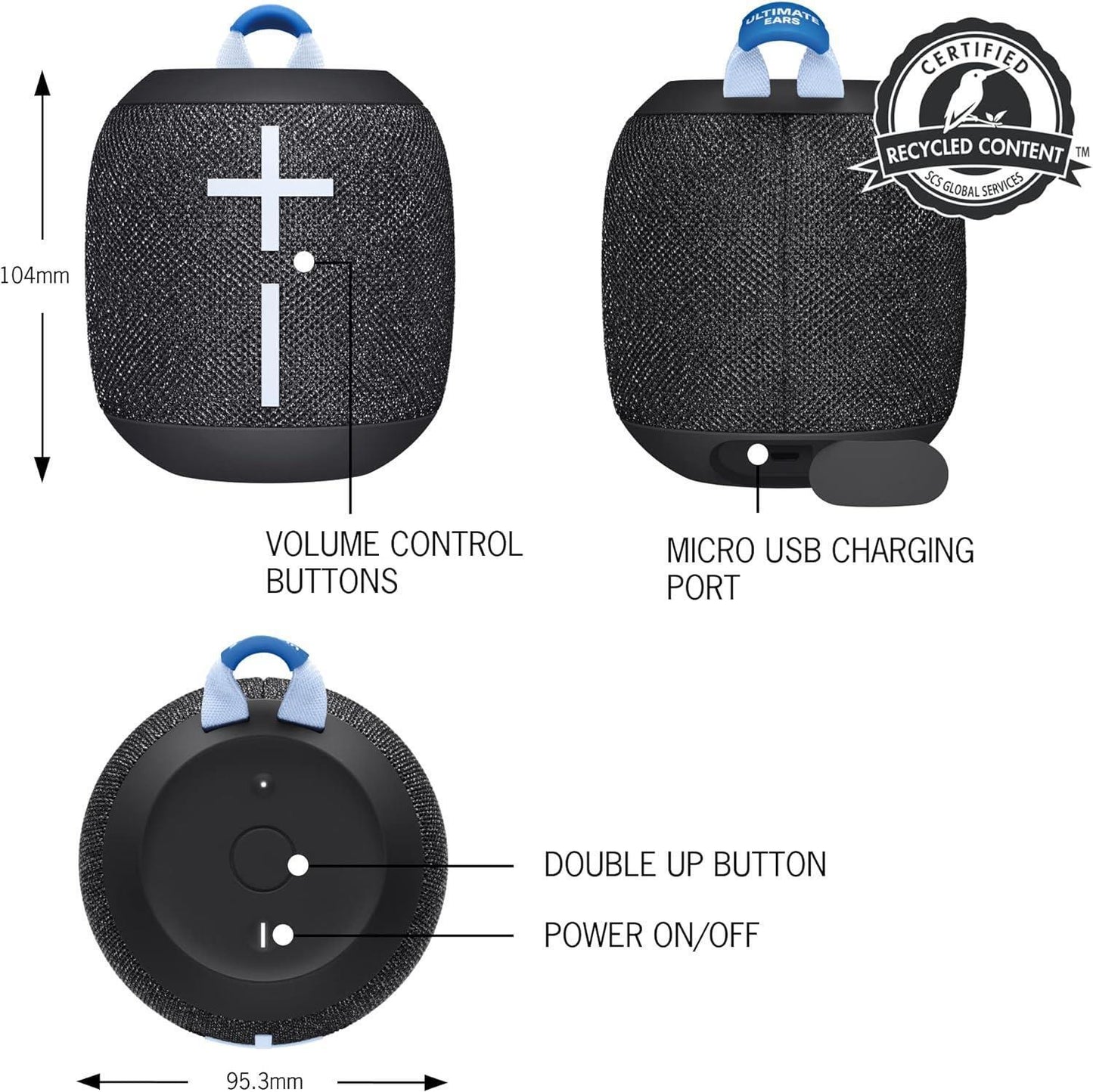 ULTIMATE EARS WONDERBOOM 3 Portable Wireless Bluetooth Speaker IP67