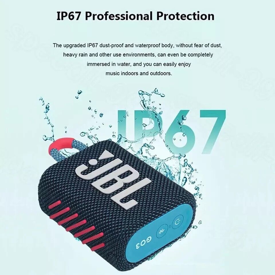 JBL Go3  Wireless Portable Bluetooth Waterproof Mini Speaker